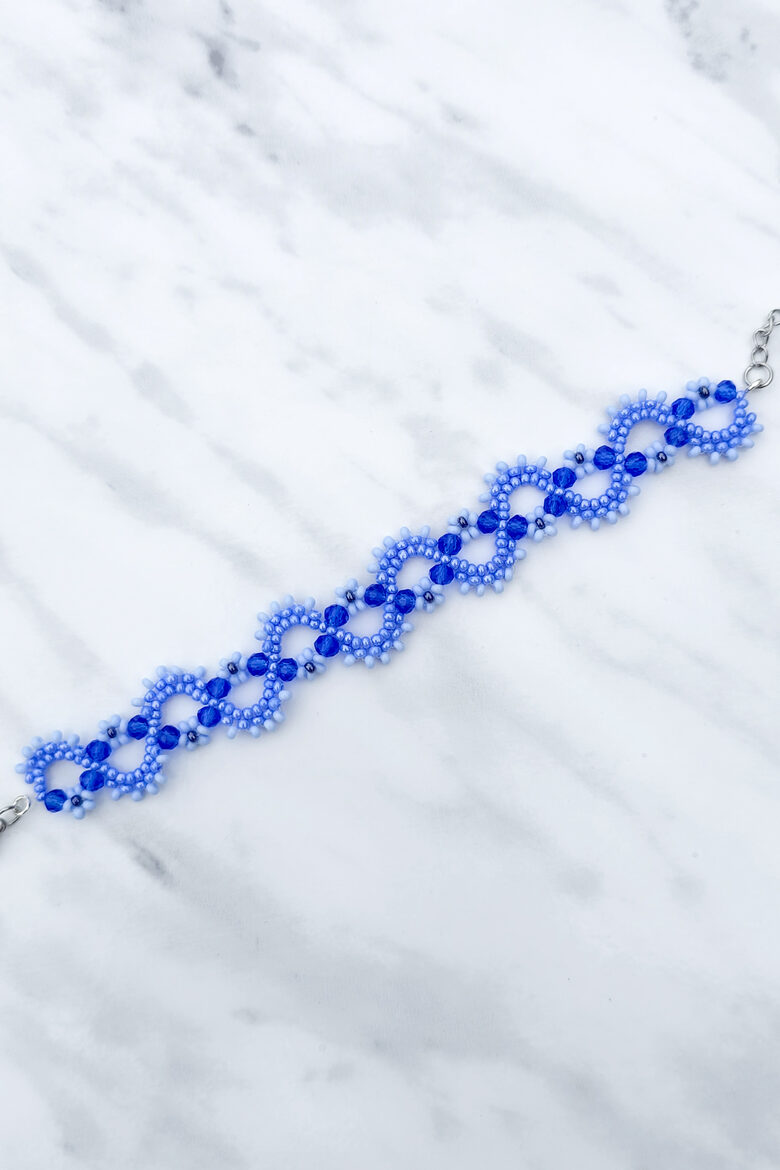 Blue Wavy Bracelet