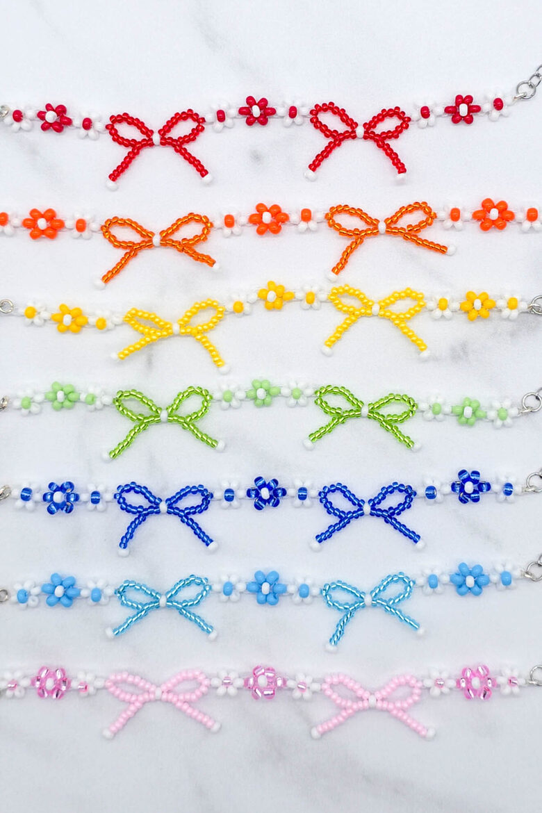 Beaded Bow Bracelet