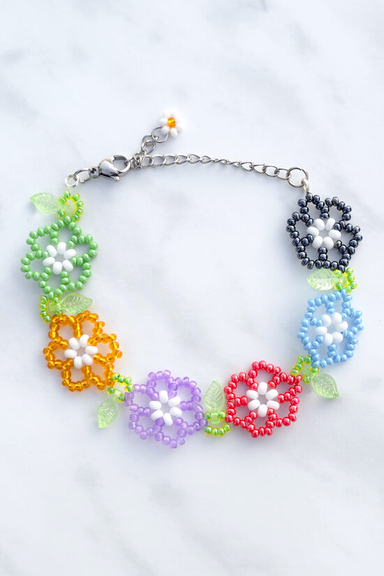 Colorful Flower Bracelet