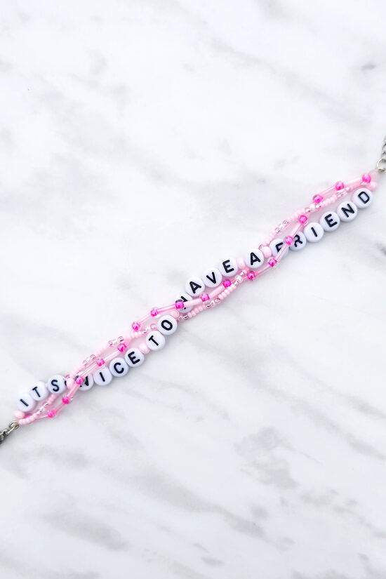 It's Nice To Have A Friend Bracelet