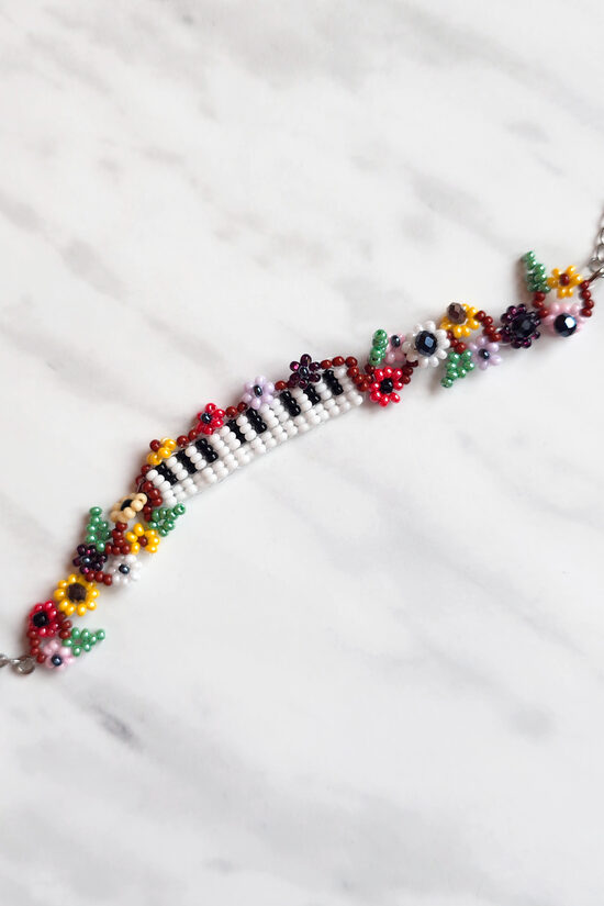 Piano Bracelet (missing one flower)