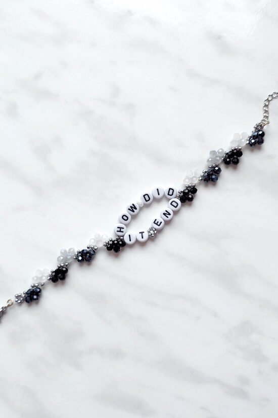 LONG How Did It End Bracelet (19cm +5cm chain / 7.4in +2inches chain)